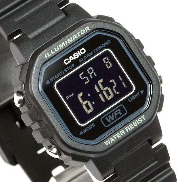 Casio LA-20WH-1BDF Black Resin Watch for Women