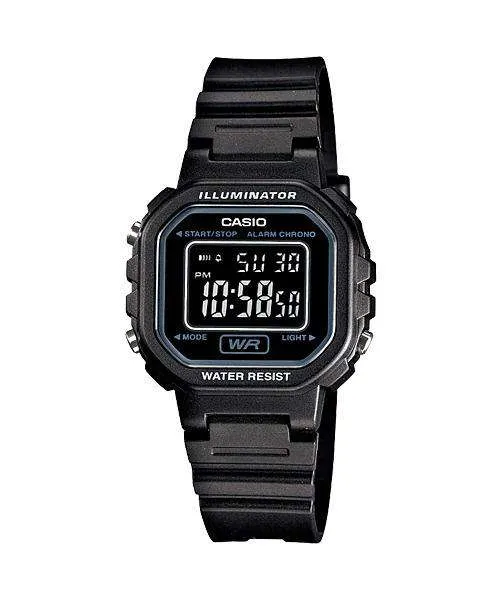 Casio LA-20WH-1BDF Black Resin Watch for Women