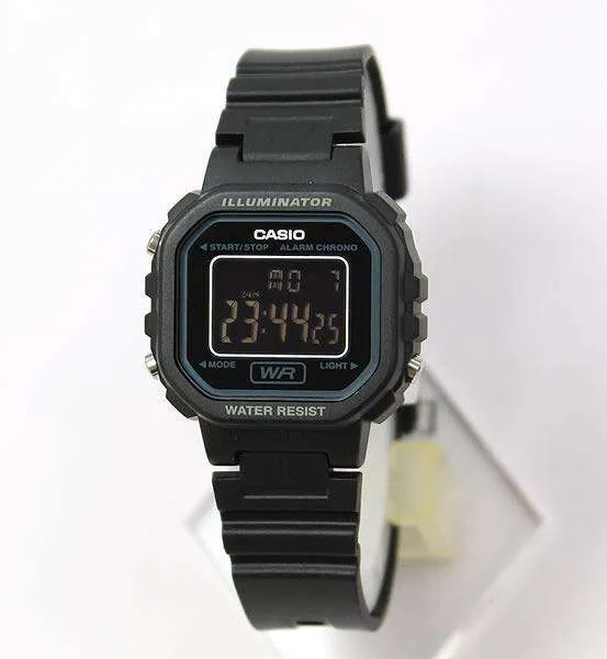 Casio LA-20WH-1BDF Black Resin Watch for Women