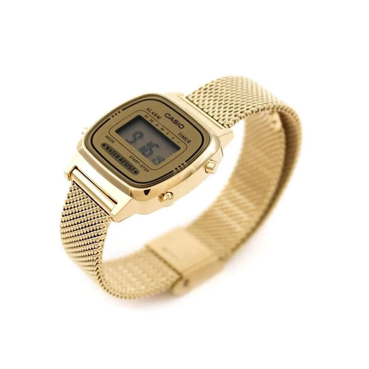 Casio LA670WEMY-9DF Gold Mesh Watch for Women