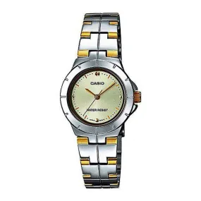 Casio LTP-1242SG-9C Two Tone Gold Dial Watch for Women