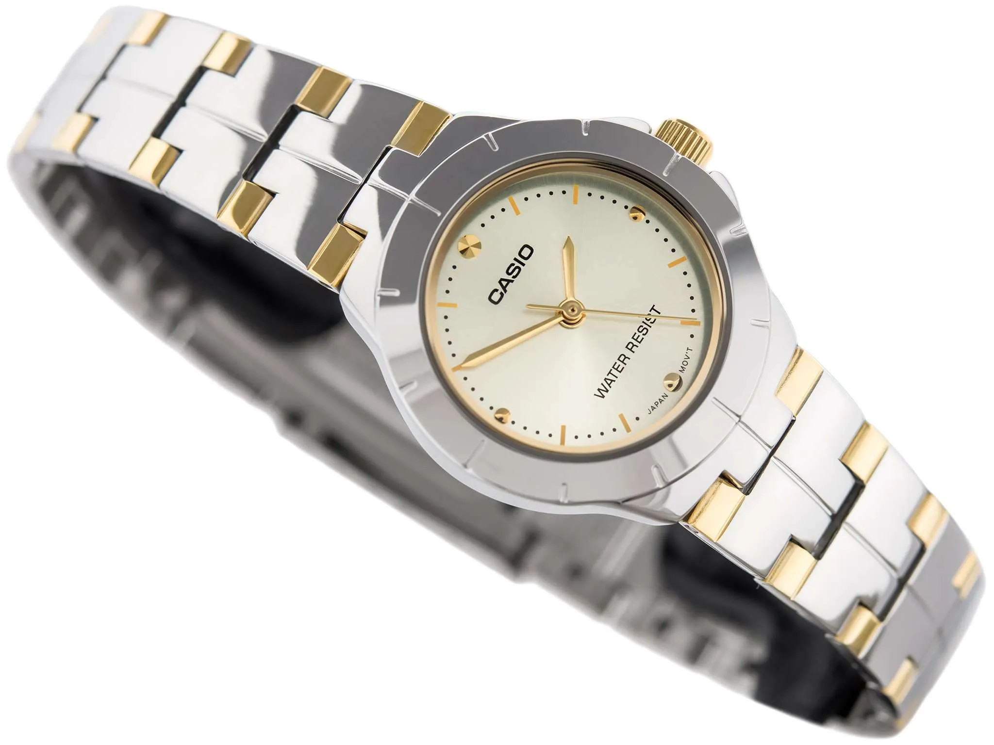 Casio LTP-1242SG-9C Two Tone Gold Dial Watch for Women