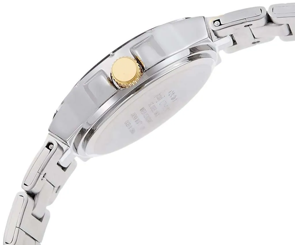 Casio LTP-1242SG-9C Two Tone Gold Dial Watch for Women