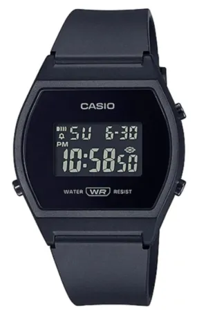 Casio LW-204-1BDF Black Resin Strap Watch for Women