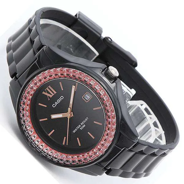 Casio LX-500H-1E Black Resin Strap Watch For Women