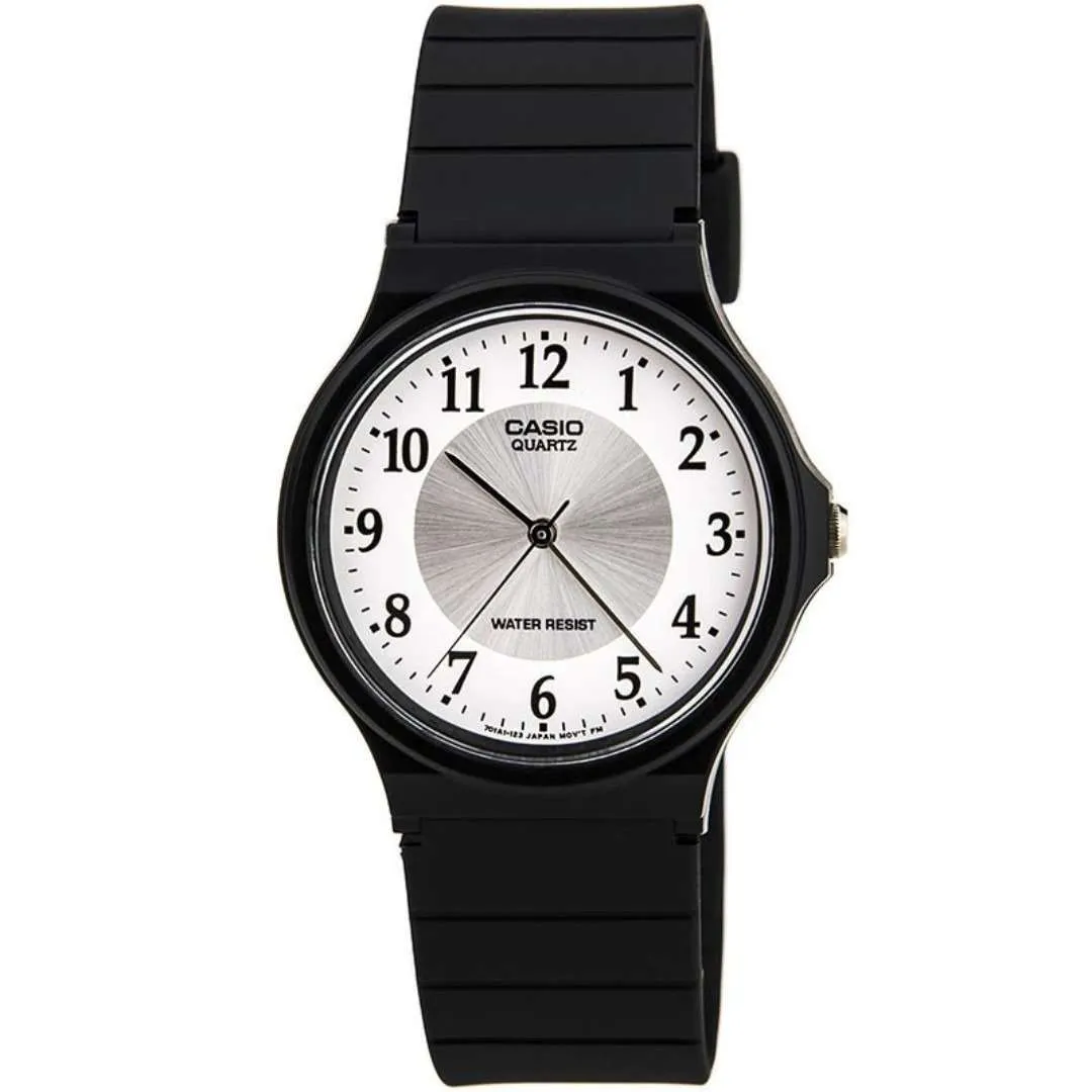 Casio MQ-24-7B3LDF Black Resin Strap Watch for Men