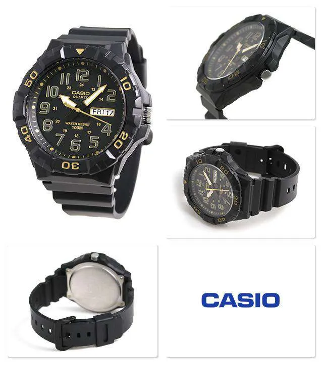 Casio MRW-210H-1A2VDF Analog Black Resin Strap Watch for Men