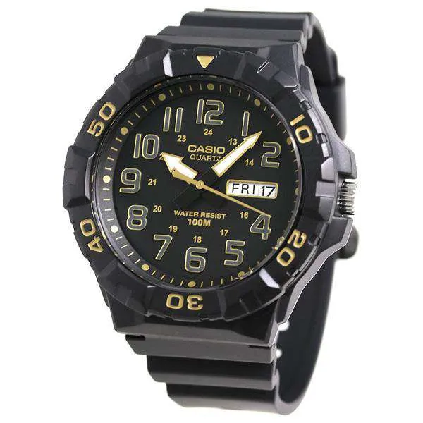 Casio MRW-210H-1A2VDF Analog Black Resin Strap Watch for Men