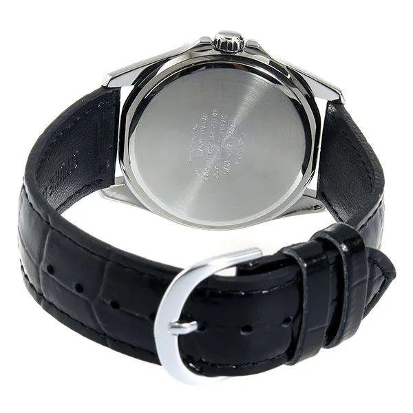 Casio MTP-1370L-7A Black Leather Strap Watch for Men