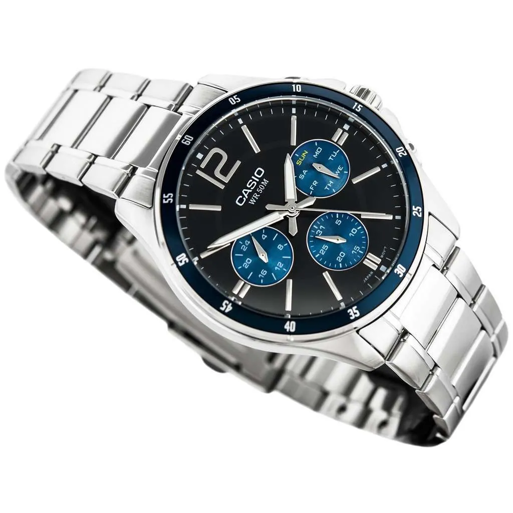 Casio MTP-1374D-2AVDF Silver Stainless Watch for Men