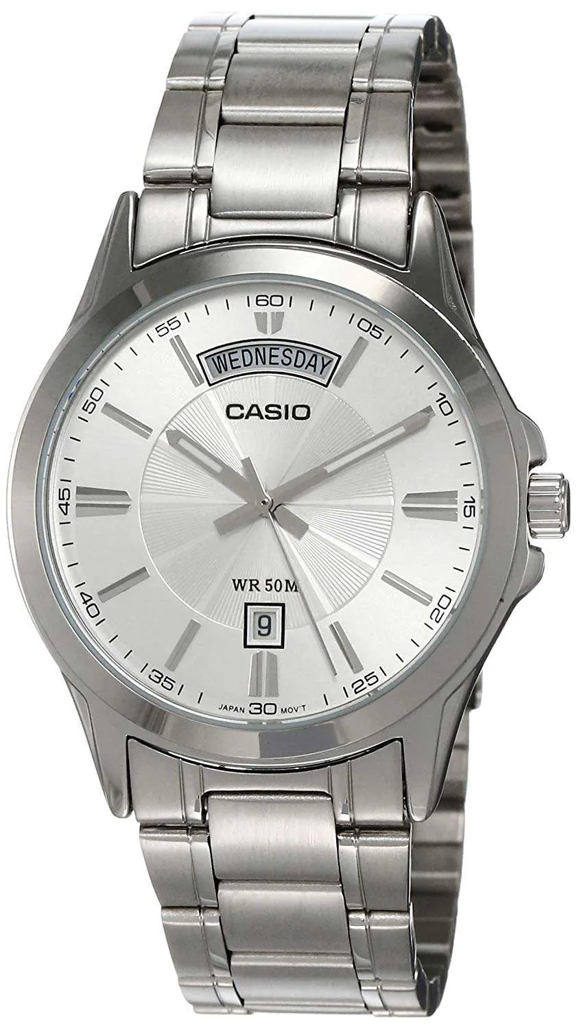 Casio MTP-1381D-7AVDF Silver Stainless Watch for Men