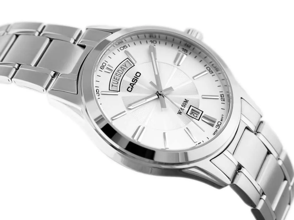 Casio MTP-1381D-7AVDF Silver Stainless Watch for Men