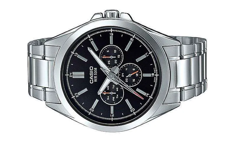 Casio MTP-SW300D-1AVDF Silver Stainless Watch for Men