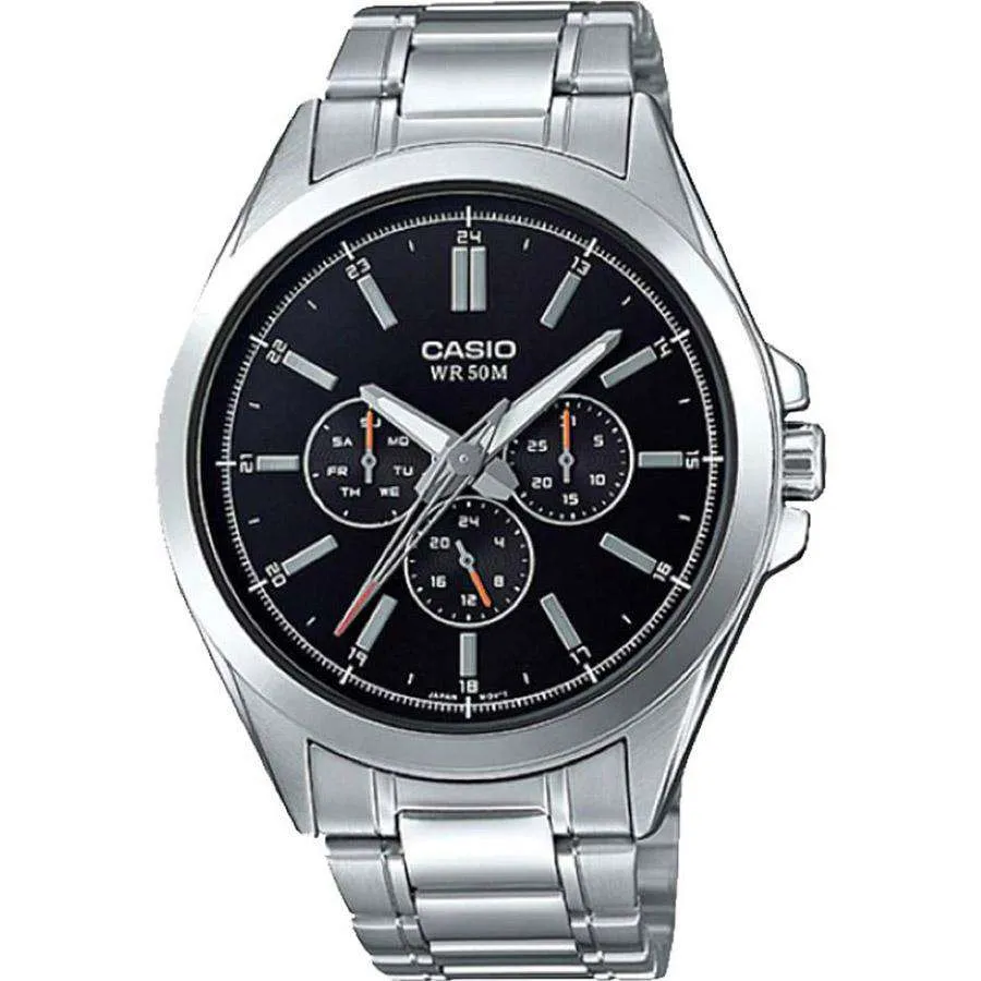 Casio MTP-SW300D-1AVDF Silver Stainless Watch for Men