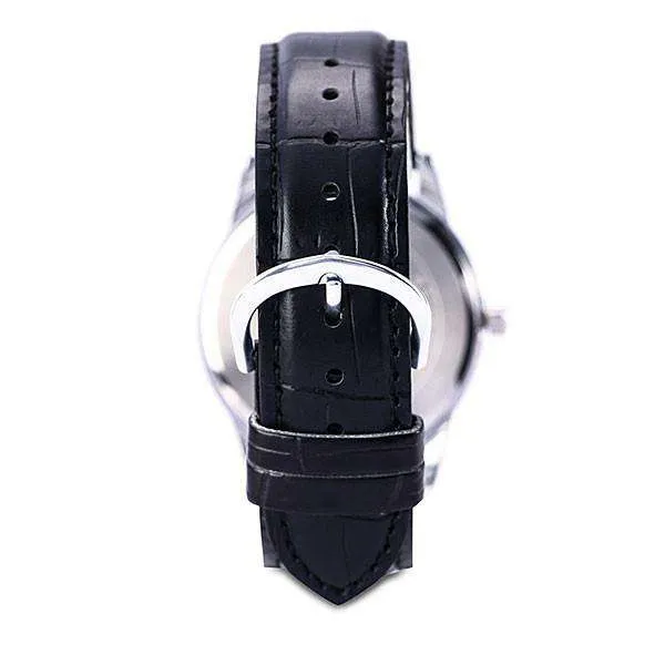 Casio MTP-V001L-7B Black Leather Watch for Men