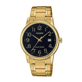 Casio MTP-V002G-1B Gold Stainless Watch for Men