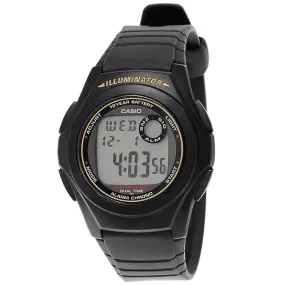 Casio Standard F-200W-9ADF Black Resin Strap Watch for Men