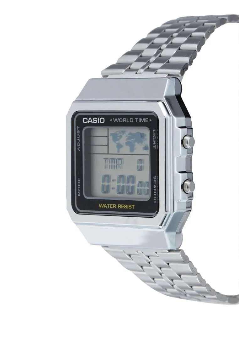 Casio Vintage A500WA-1D Silver Stainless Watch Unisex