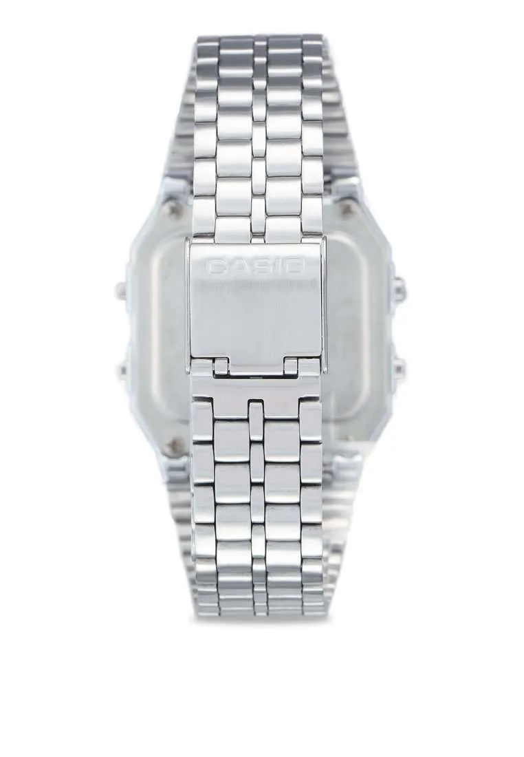 Casio Vintage A500WA-1D Silver Stainless Watch Unisex