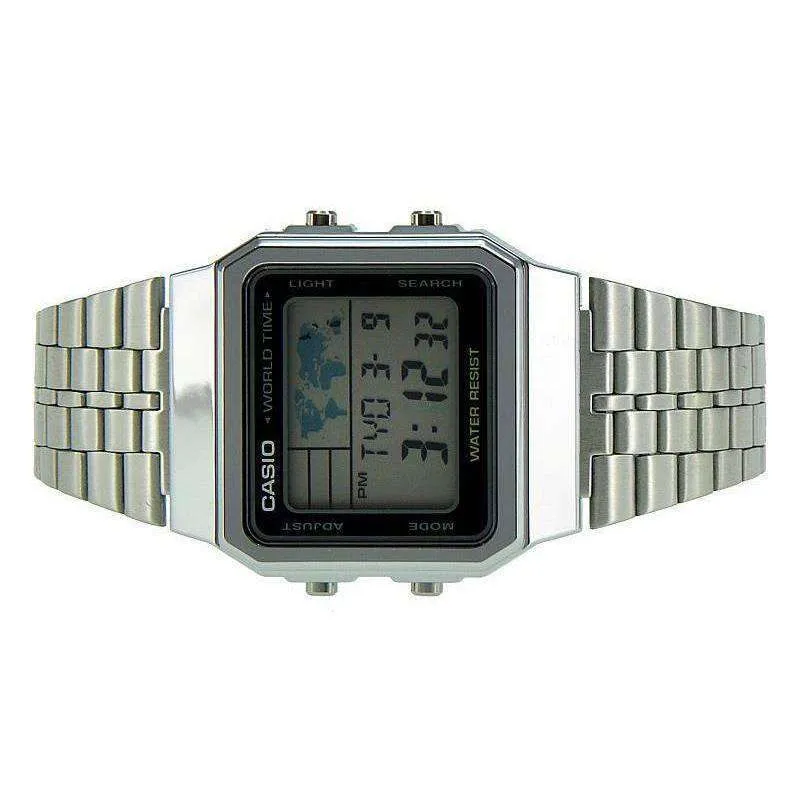 Casio Vintage A500WA-1D Silver Stainless Watch Unisex