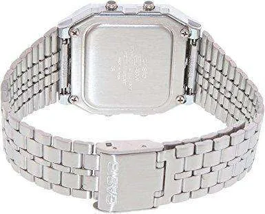 Casio Vintage A500WA-1D Silver Stainless Watch Unisex