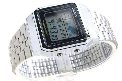 Casio Vintage A500WA-1D Silver Stainless Watch Unisex