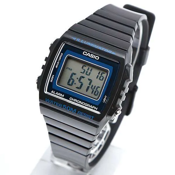 Casio W-215H-8A Dark Gray Resin Strap Watch For Men and Women