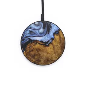 Circle Wood Resin Wireless Charger - Abraham (Blue, 709082)