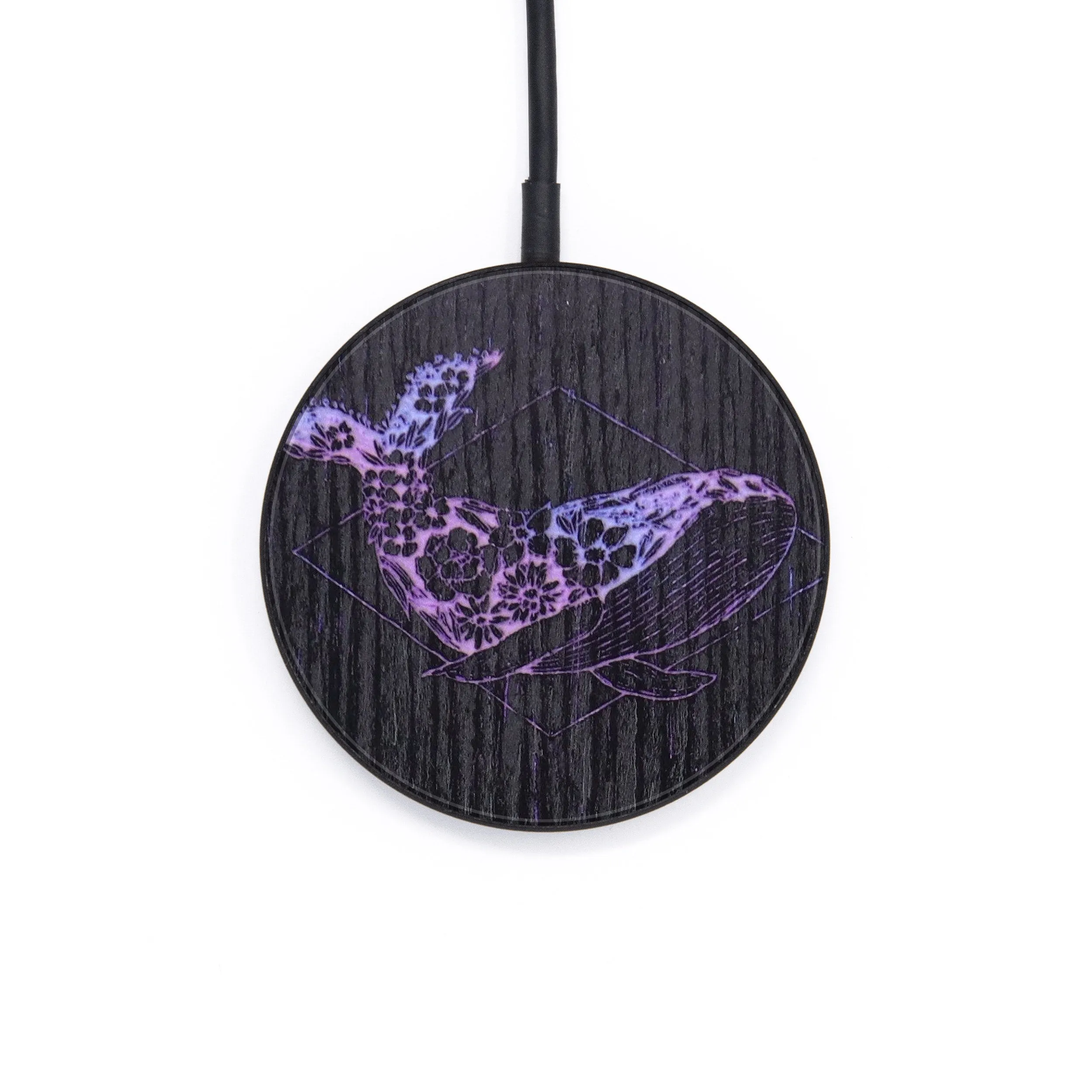 Circle Wood Resin Wireless Charger - Addisyn (Spring, 640633)