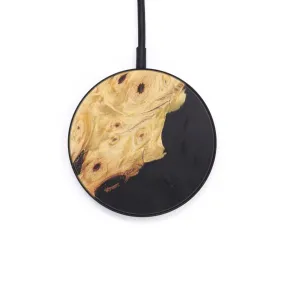 Circle Wood Resin Wireless Charger - Amyah (Pure Black, 611841)