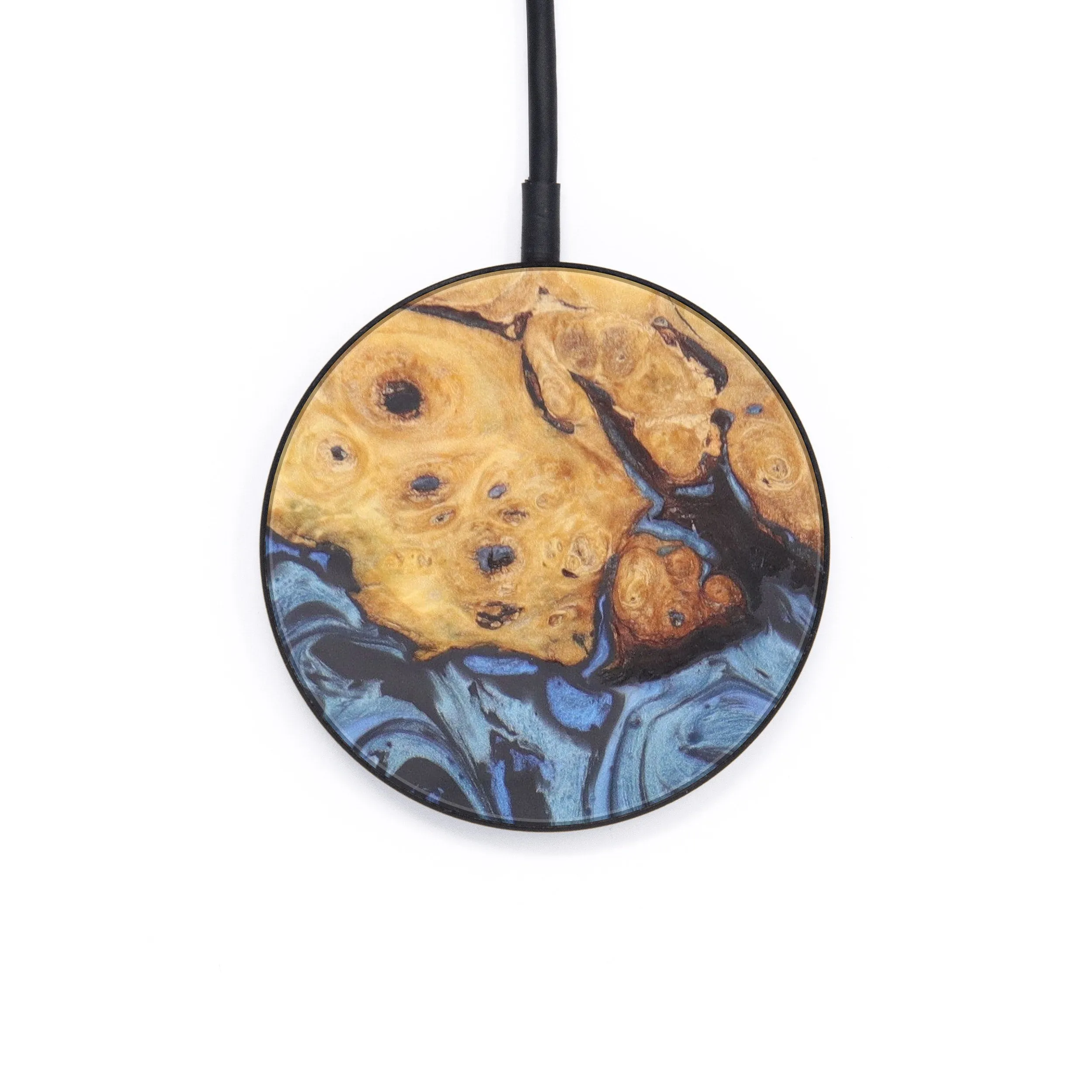 Circle Wood Resin Wireless Charger - Arnis (Artist Pick, 607083)