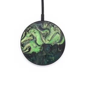 Circle Wood Resin Wireless Charger - Axel (Green, 708056)