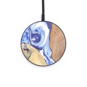 Circle Wood Resin Wireless Charger - Beverly (Blue, 678106)