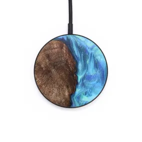 Circle Wood Resin Wireless Charger - Blakely (Blue, 709588)