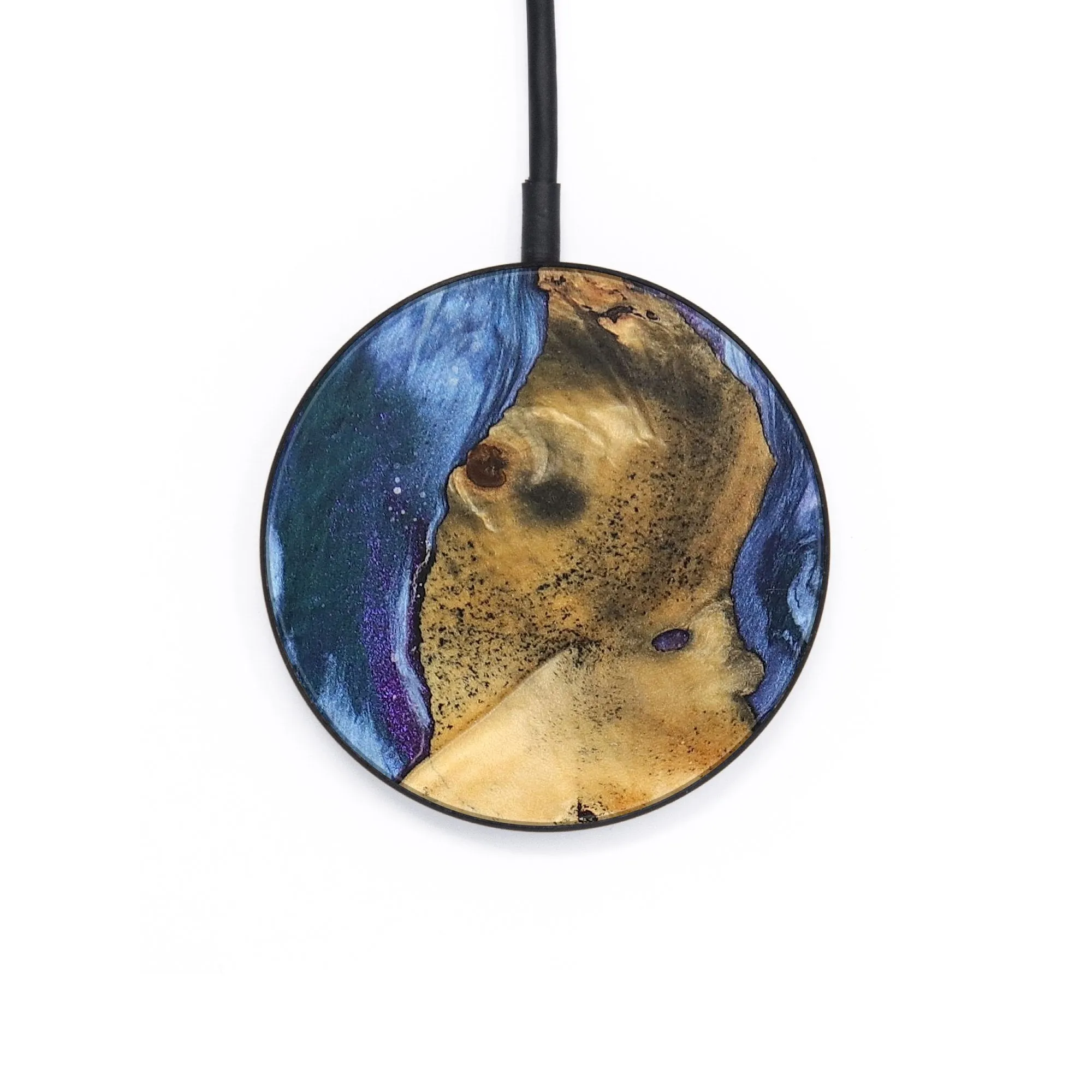 Circle Wood Resin Wireless Charger - Cairo (Cosmos, 687806)