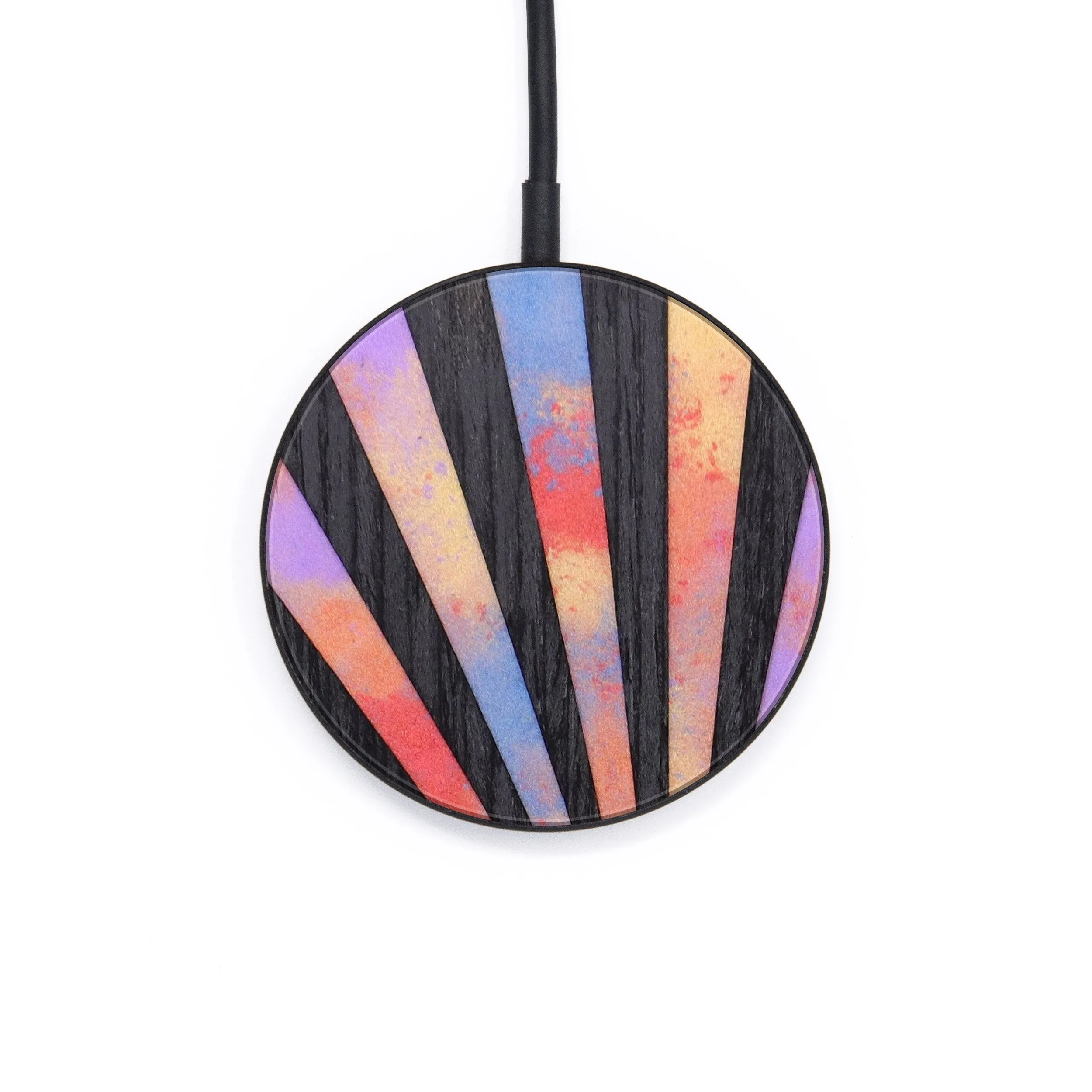 Circle Wood Resin Wireless Charger - Denise (Retro, 634935)