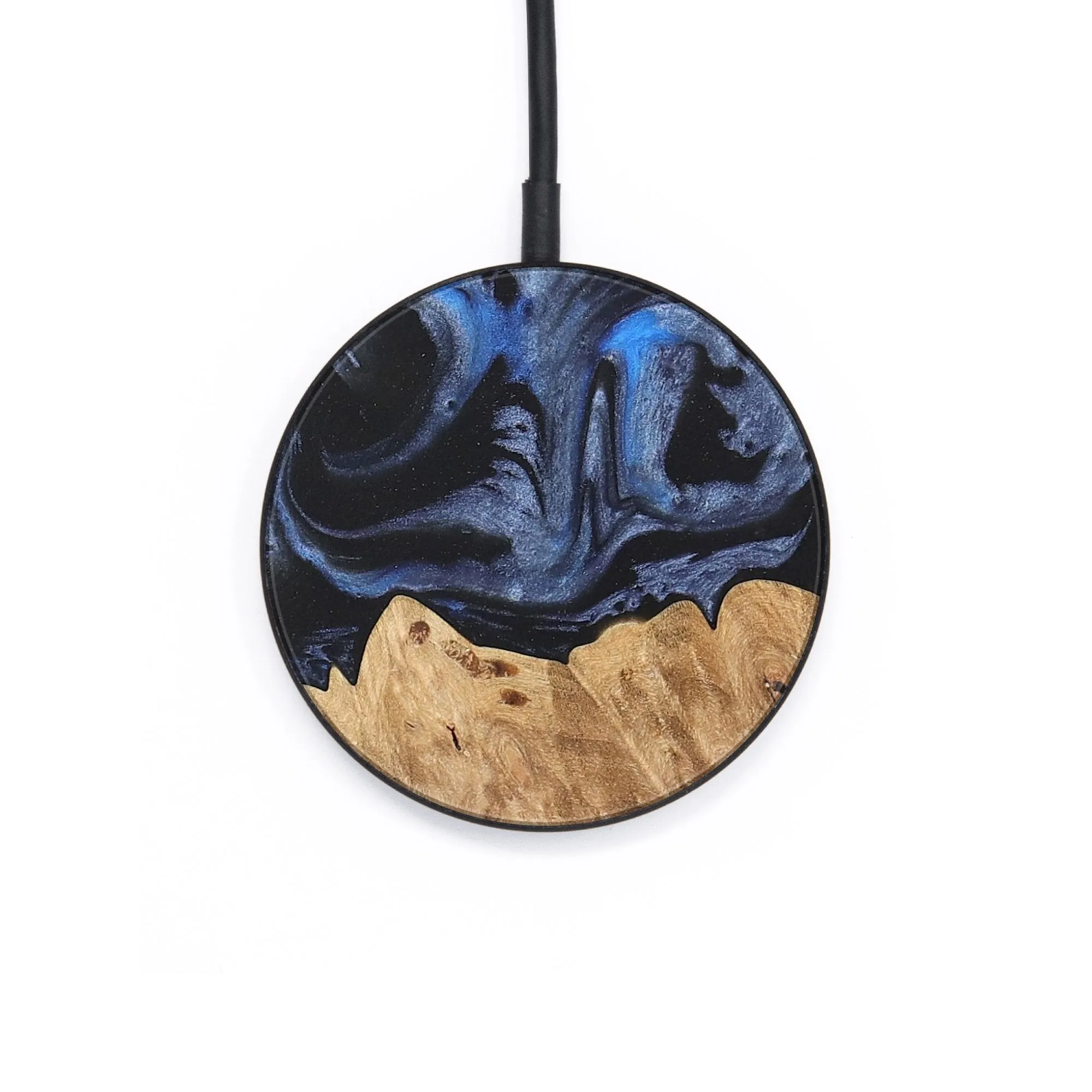 Circle Wood Wireless Charger - Mylee (Blue, 732960)