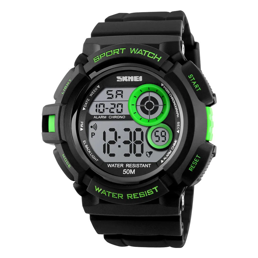 Cool waterproof electronic watch for student sports W2312822