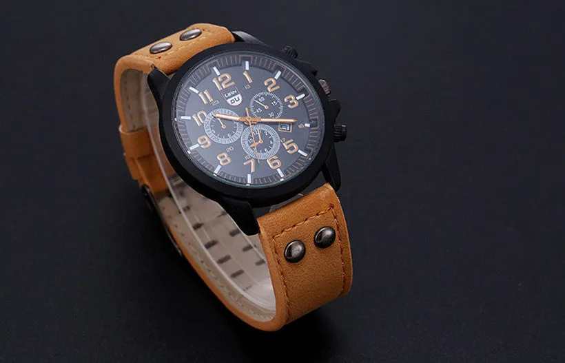 Creative Vintage Classic Watches Men Daily Life Waterproof Strap Sport Army Quartz-watch Casual Charm Watch