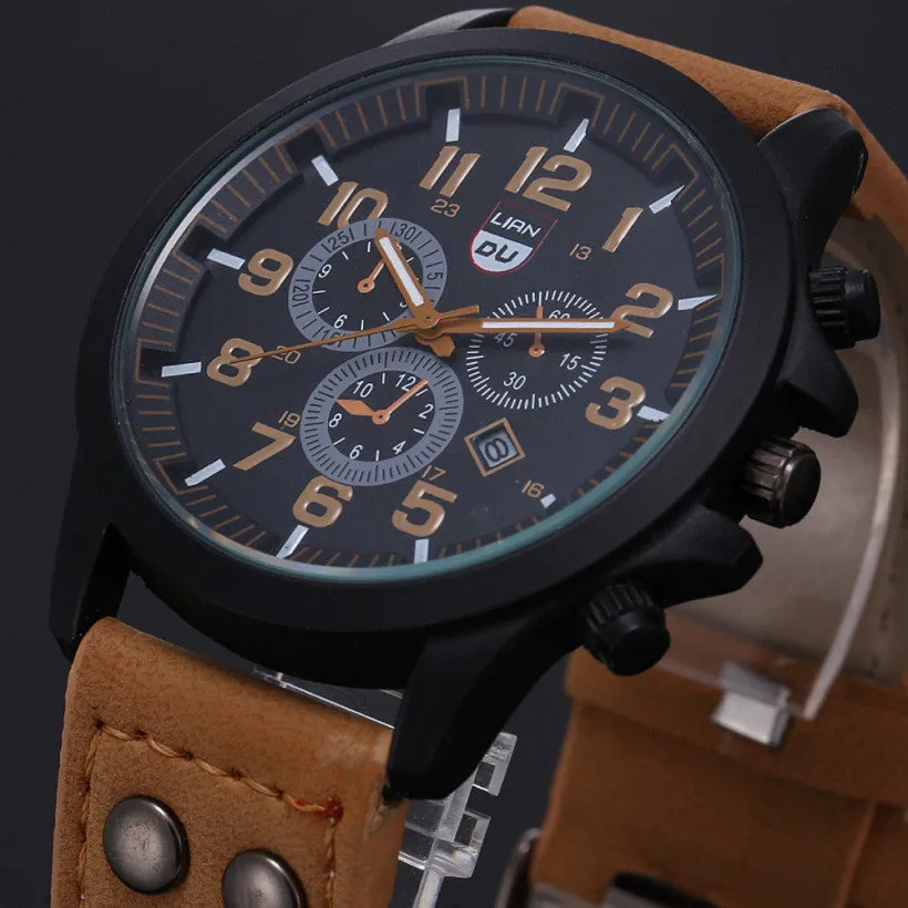 Creative Vintage Classic Watches Men Daily Life Waterproof Strap Sport Army Quartz-watch Casual Charm Watch