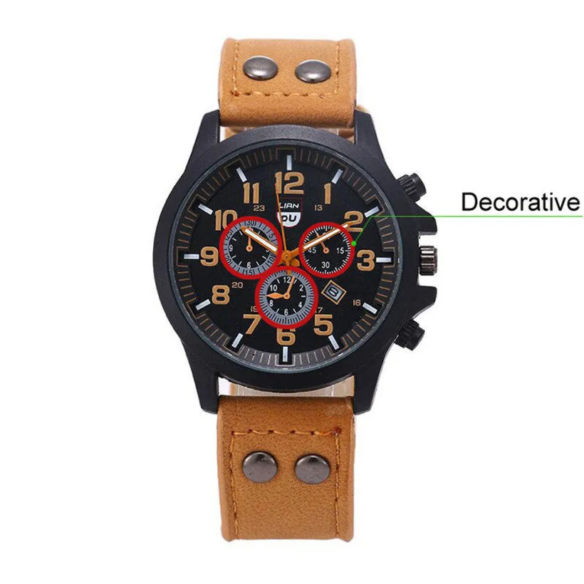 Creative Vintage Classic Watches Men Daily Life Waterproof Strap Sport Army Quartz-watch Casual Charm Watch