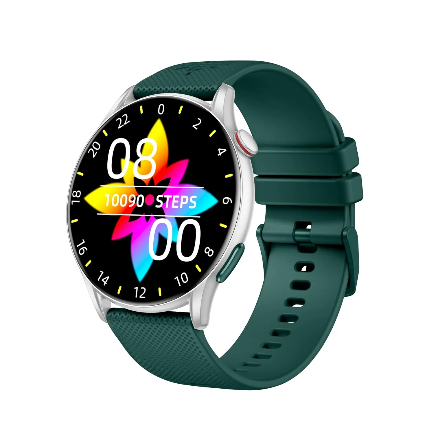 Cultsport Ace XR 1.43" Super Retina Amoled Display,466 * 466 Resolution, 850 NITS Peak Brightness, BT Calling, Health Tracking (Green Silicone Strap)