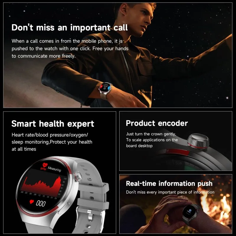 DaTeoy GT4 Pro Smart Watch 1.53 inch Military Smartwatch for Android iPhone Phones Waterproof Outdoor Sport Watches Activity Tracker Sleep Heart Rate Monitor