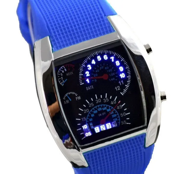 Digital LED Back light Military Wrist Watch Wristwatch Sports Meter Dial Watches For Men