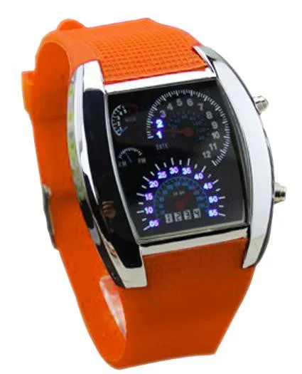 Digital LED Back light Military Wrist Watch Wristwatch Sports Meter Dial Watches For Men