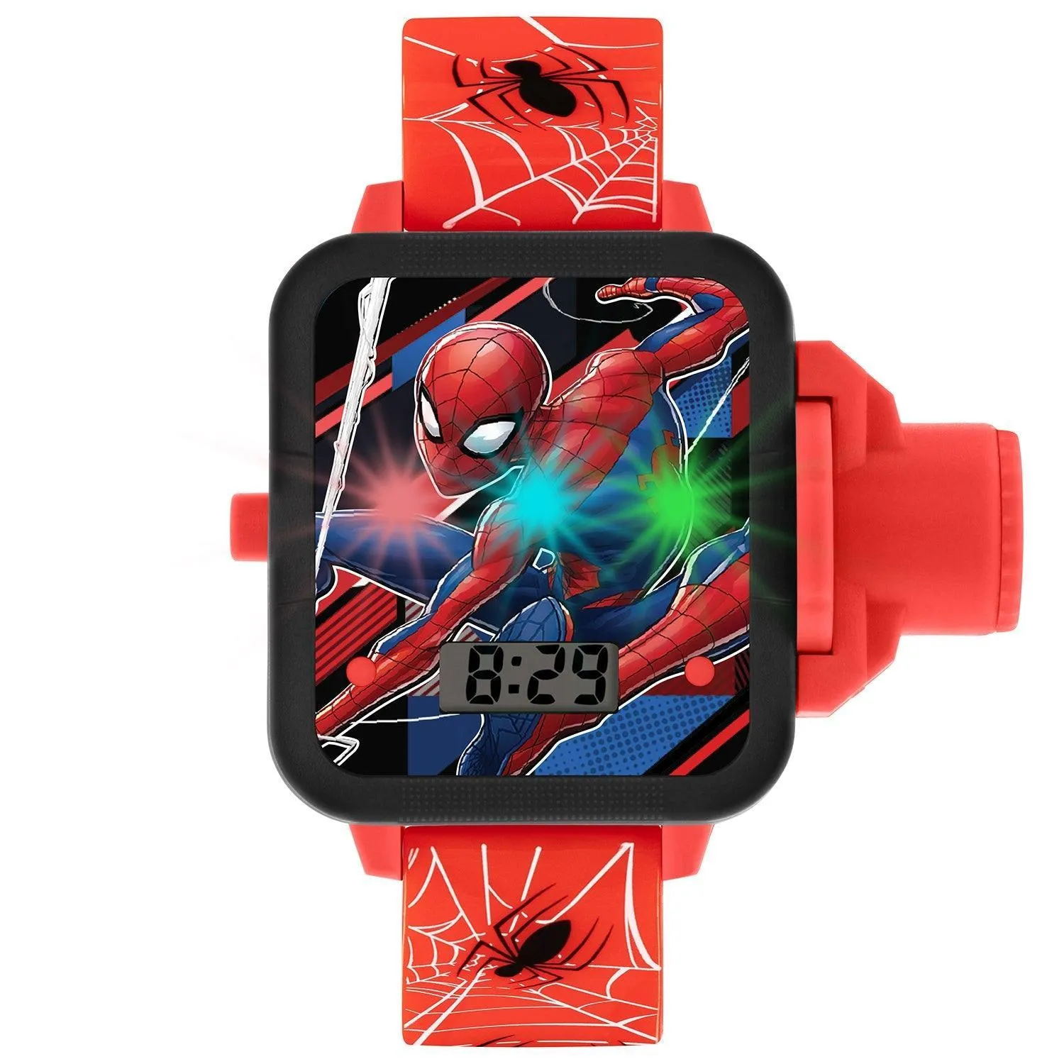 Disney Marvel Spiderman Red Strap Projection Watch