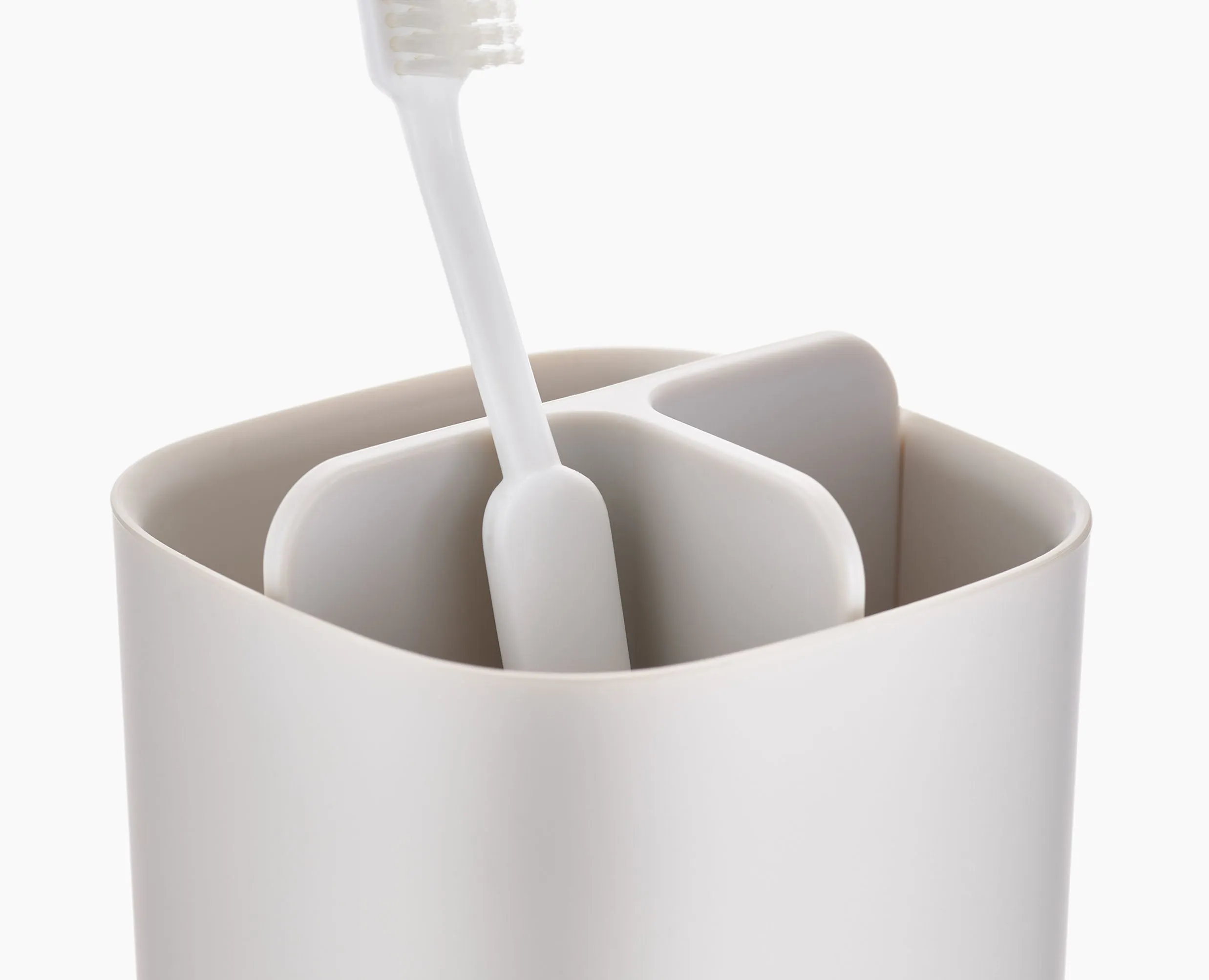 EasyStore™ Matt Ecru Toothbrush Holder