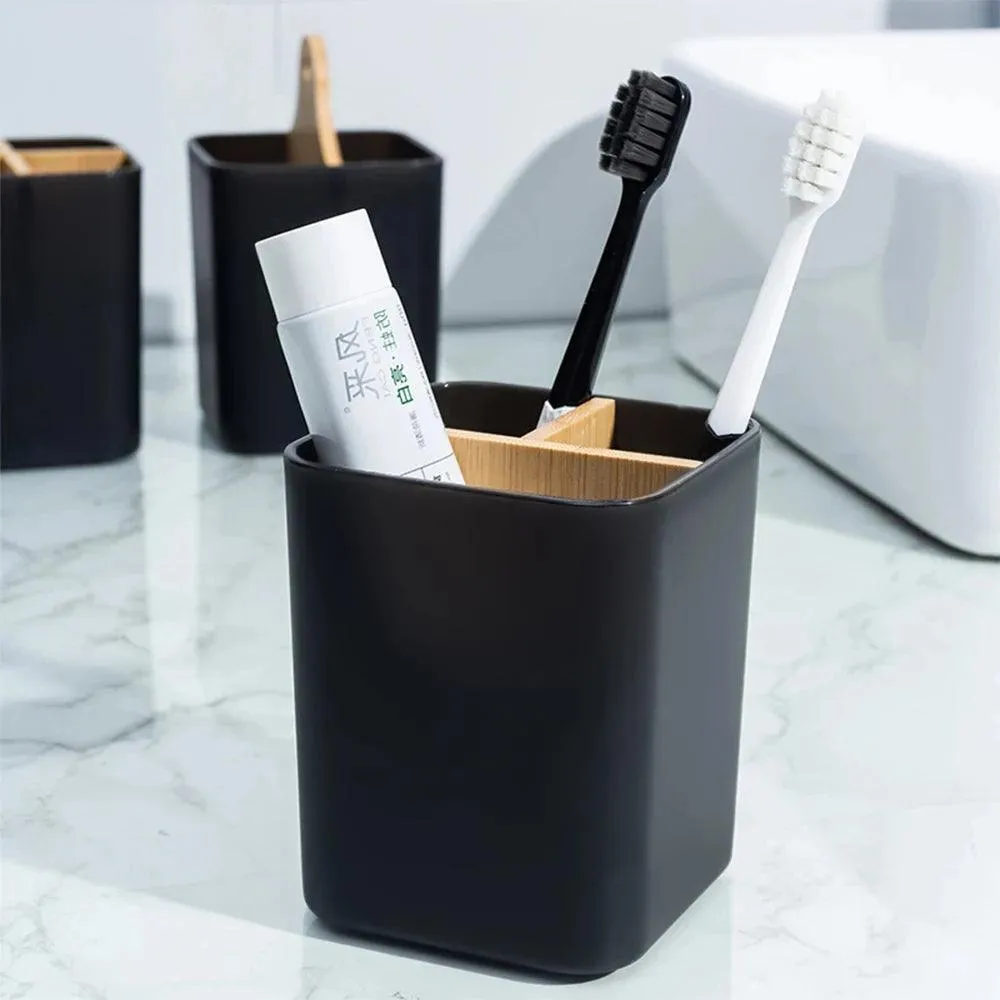 Eco-Friendly Bamboo Toothbrush Organizer: Stylish & Functional Bathroom Storage