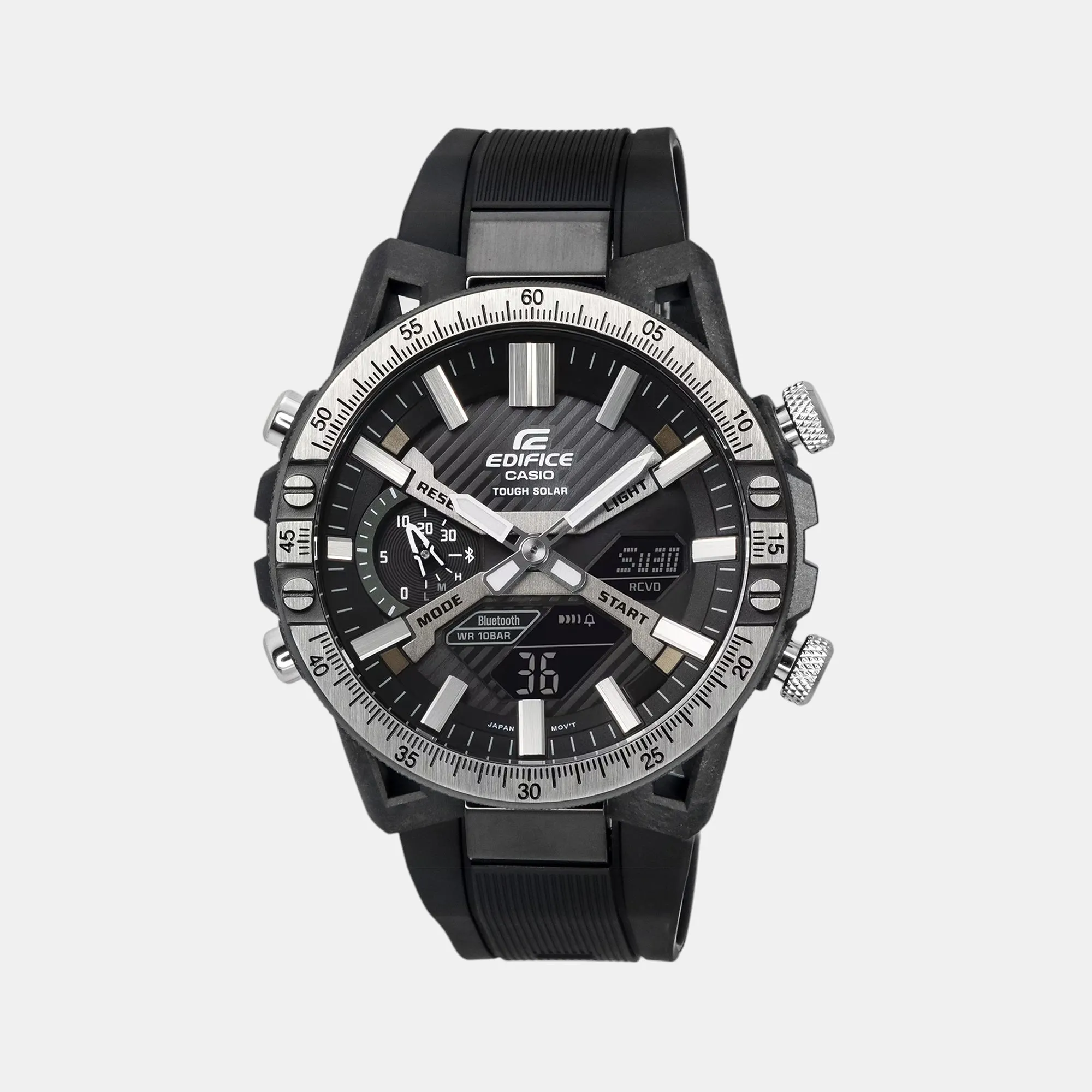 Edifice Men's Black Analog-Digital Resin Watch ED588 - ECB-2000TP-1ADF