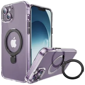 Entronix Apple iPhone 15 Plus/14 Plus [Magnetic-Compatible] Crystal Clear Case - Ring Holder,